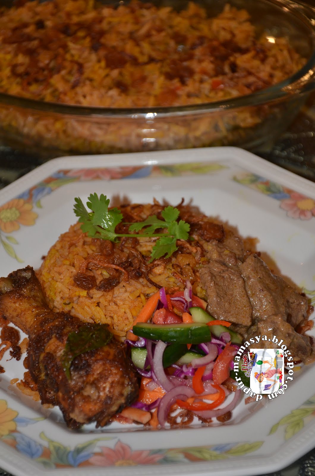 Dapur Mamasya: Nasi Beriani Massala & Gulai Daging Unta