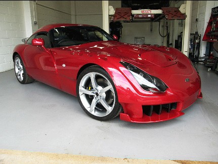 He owns a very special oneofakind TVR it's a 10 plate TVR Sagaris