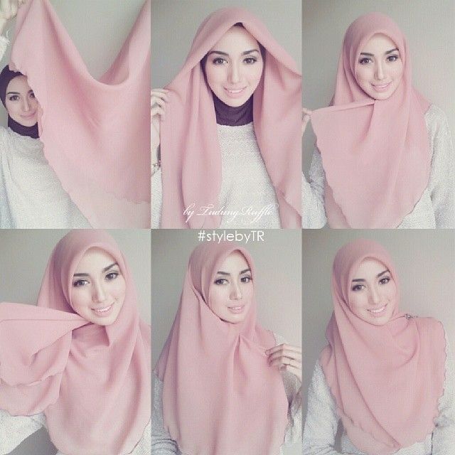 Cara Memakai Jilbab Segi Tiga Terbaru