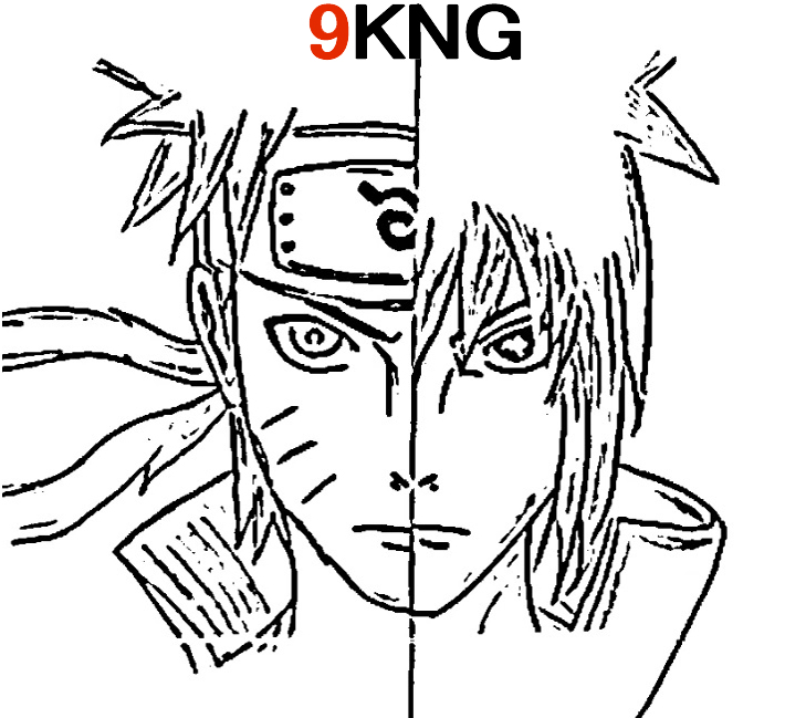 Ausmalbilder Naruto Kostenlos - 9KNG