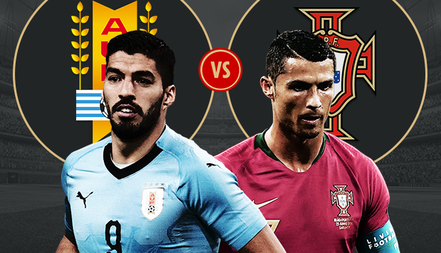 Portugal 1 - 2 Uruguay FIFA World Cup 2018 Match Highlight | FeetBall HL