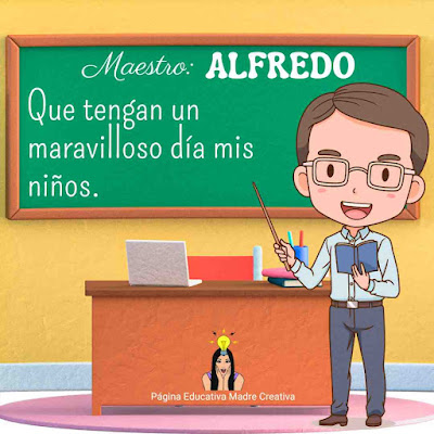 Solapín Maestro Alfredo para imprimir gratis