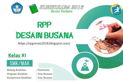 RPP Desain Busana Kelas XI SMK Revisi 2018