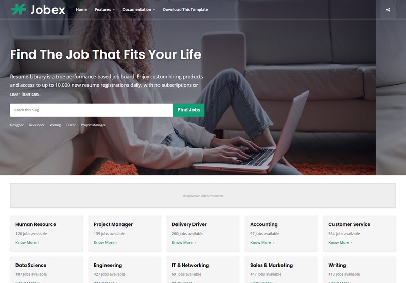 Jobex Blogger Template 2023: Elevate Your Career Blog to New Heights