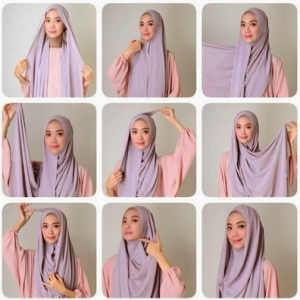 hijab segi empat simple untuk sehari-hari