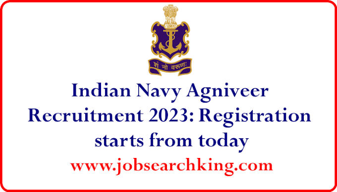  Indian Navy Agniveer Recruitment 2023: Registration starts from today