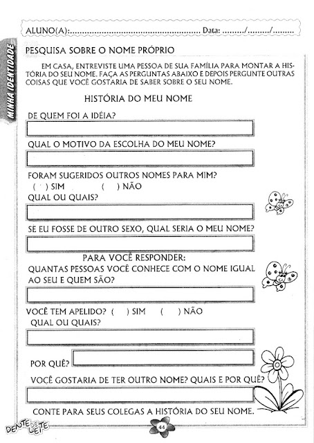 Segue abaixo uma postagem da série Sobre Mim com algumas sugestões e atividades para trabalhar o tema identidade com os alunos: