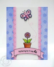 Sunny Studio Stamps Butterfly Card (using Backyard Bugs & Sunny Borders stamp sets)
