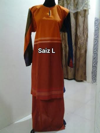 SRI SAADONG BATIK BAJU  KURUNG  CORAK  PELIKAT 