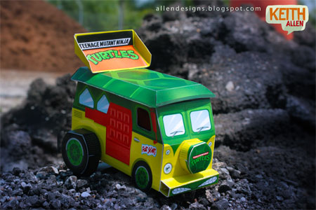 TMNT Turtle Van papercraft