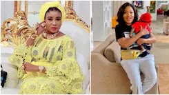 Lizzy Anjorin curses Toyin Abraham after sharing hospital video from her childbirth (screenshots) 