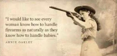 Annie Oakley Meme about Why it was Wonderful To Have Guns a Hundred Years Ago