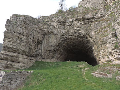 Entrance to a cave.