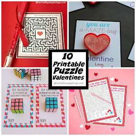 10 Printable Puzzle Valentines  @michellepaigeblogs.com