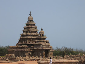 Close up of Shore Temple, Mahabalipuram