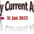 31 January 2023 Current Affairs