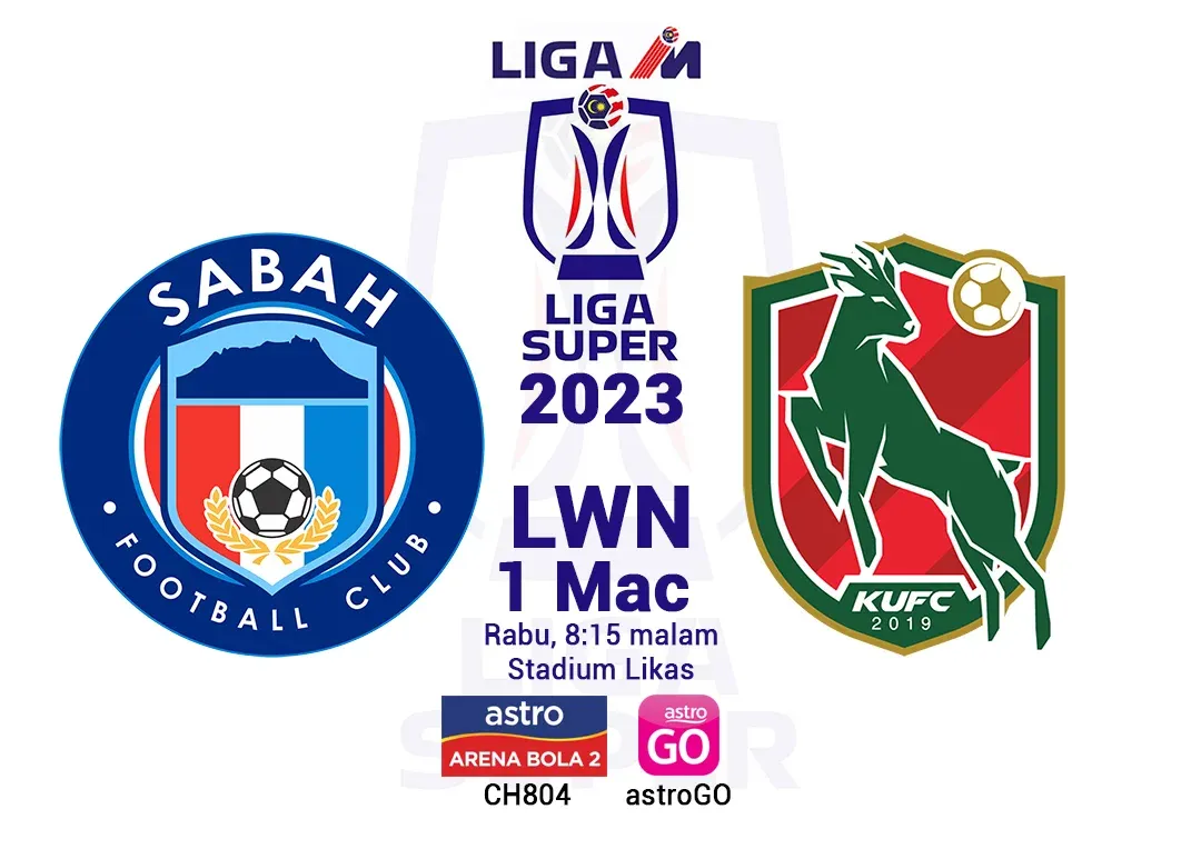 Live Sabah vs Kelantan United Liga Super 2023