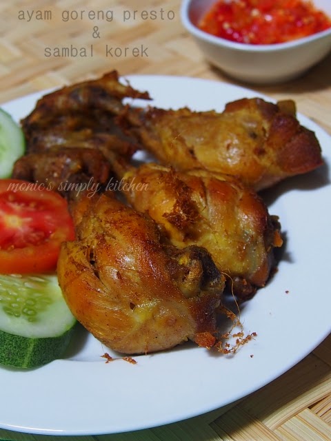  Ayam  Goreng Presto  Sambal Korek Monic s Kitchen