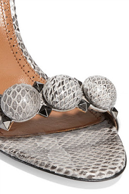 Alaia Embellished Snake Sandals