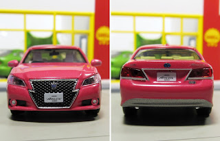 enif toyota crown athlete hybrid 1/64 エニフ トヨタ クラウン アスリート G 2014 ピンク