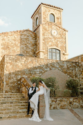 bride sitting with groom bella collina florida