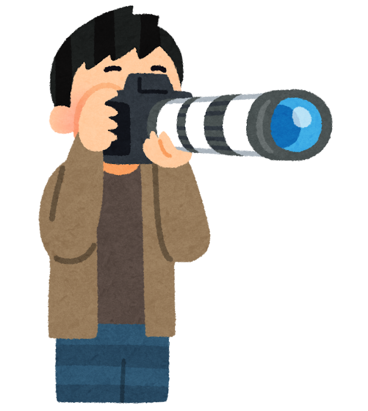 大きな望遠レンズのカメラを構える人のイラスト かわいいフリー素材集 いらすとや 大きな望遠レンズのカメラを構える人のイラスト かわいいフリー素材集 いらすとや