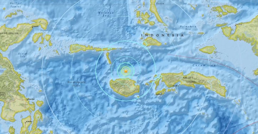 TERREMOTO EN INDONESIA de Magnitud 6.1 - Alerta de Tsunami (Hoy Lunes 26 Febrero 2018) Sismo Temblor EPICENTRO - Airbuaya - Islas Molucas - USGS