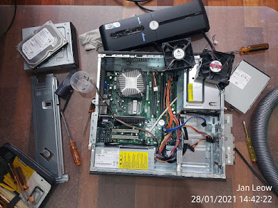 Cleaning Dell old PC computer