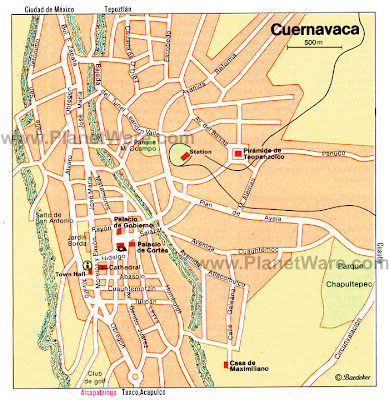 Cuernavaca Mapa Político Región