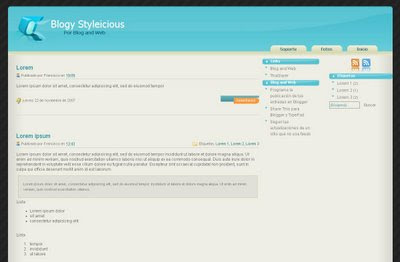 Blogy Styleicious Blogger Template