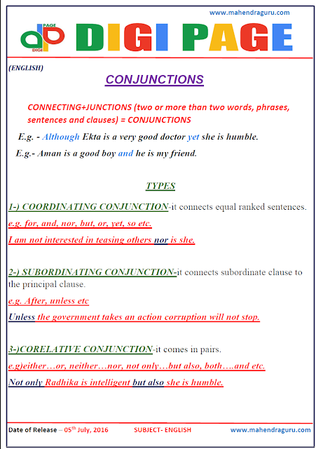 Digi Page- Conjunctions