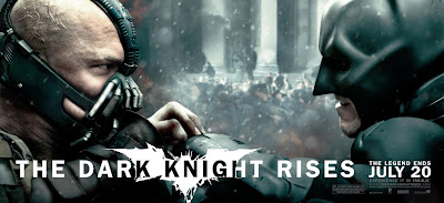 The Dark Knight Rises Theatrical Movie Banner Set 1 - Tom Hardy as Bane & Christian Bale as Batman