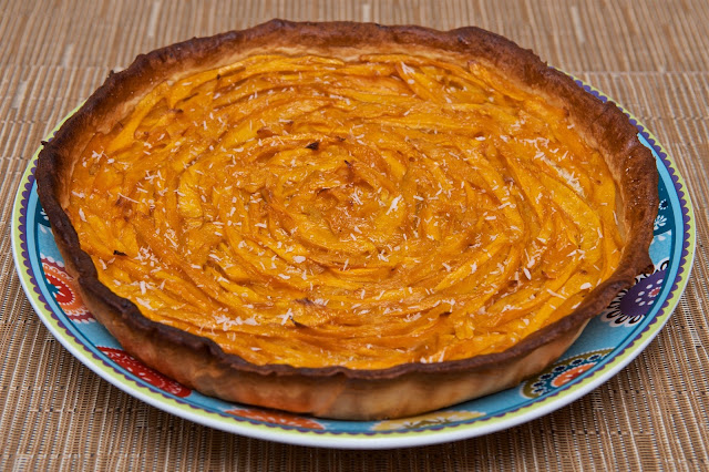 Tarte mangue et noix de coco - food - cuisine - cooking - exotique - exotic - coconut - mango - dessert - recette - manger