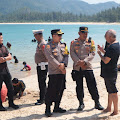 Kapolres Aceh Besar Patroli Pengamanan Serta Memantau Situasi Di Objek Wisata Pantai Lampuuk
