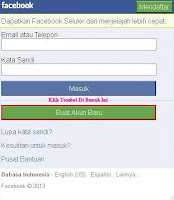 Buat Akun Baru Facebook di Opera Mini