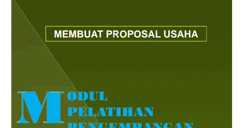 Contoh Proposal Usaha - Murad Maulana