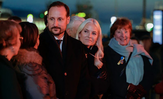 Crown Prince Haakon and Crown Princess Mette-Marit attended memorial event for victims of the war in Ukraine