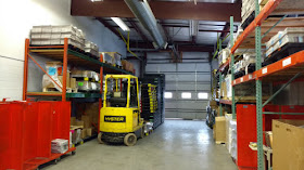 shelves of pallets