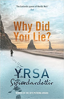 Book cover for Yrsa Sigurdardottir's Why Did You Lie ? in the South Manchester, Chorlton, and Didsbury book group