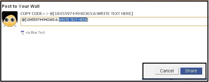 Blog Mohd Zakwan Trick Update Cara Buat Status Warna Biru 