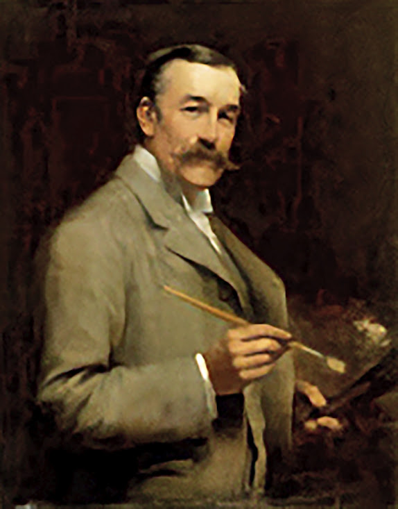 Joseph Farquharson, Self Portrait, Portraits of Painters, Fine arts, Portraits of painters blog, Paintings of  Joseph Farquharson, Painter  Joseph Farquharson