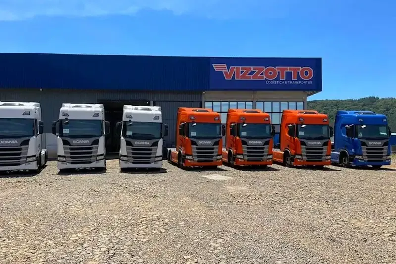 Caminhões Scania zero km adquiridos pela Transportes Vizzotto