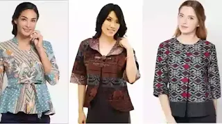 contoh model batik terbaru