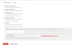 Cara Verifikasi Meta Tag di Google 