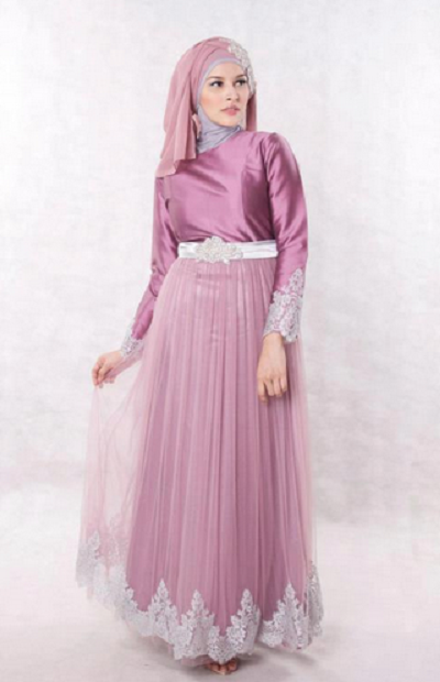 40 Pilihan Model Baju Brokat Kombinasi Satin Glamor 2019 