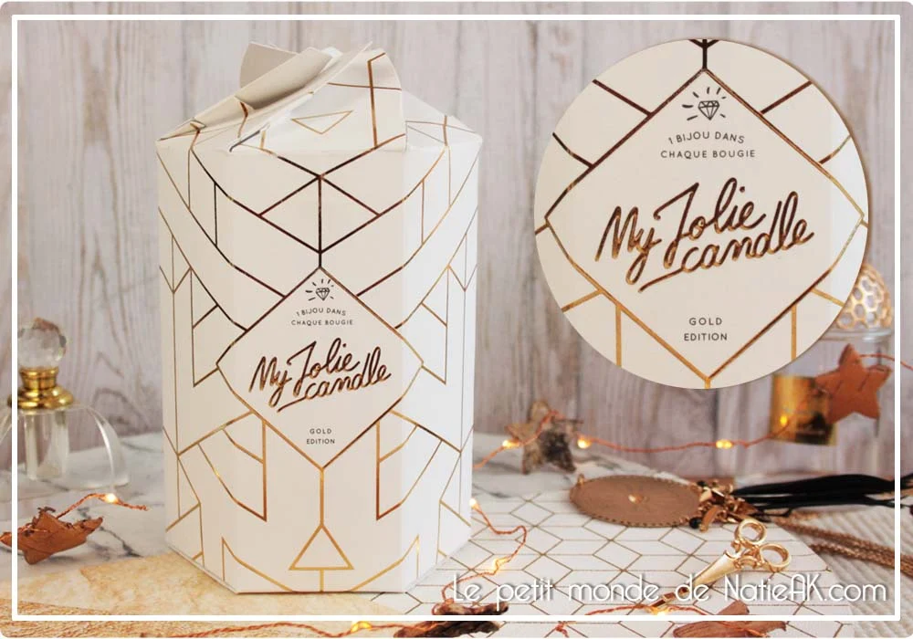 My jolie candle bougie Gold Edition