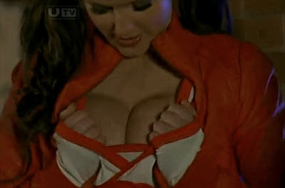 Helen Flanagan squeezes her boobs