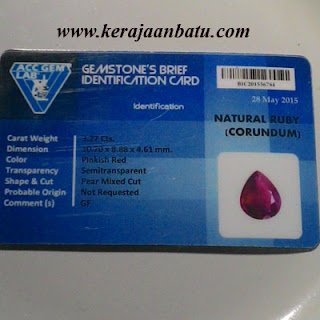 NATURAL RUBY PIGEON BLOD BERMEMO KODE KB148