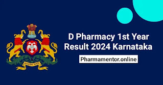 D Pharmacy 1st Year Result 2024 Karnataka