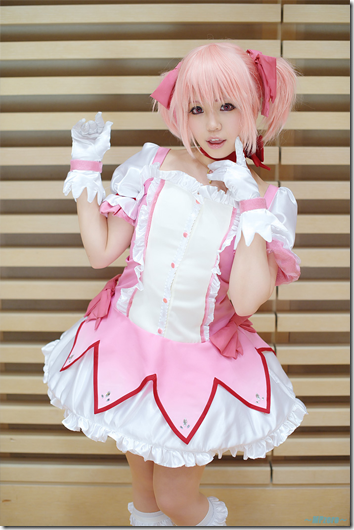 mahou shoujo madoka magica cosplay - kaname madoka by urui